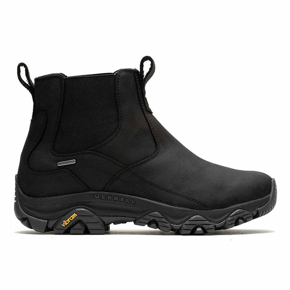 NEW MERRELL men's moab adventure 3 chelsea waterproof boots - wide in black